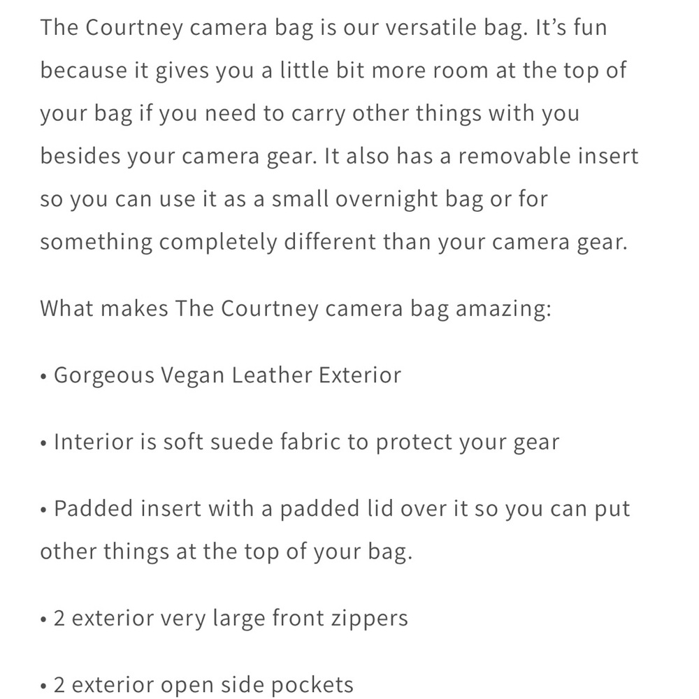 Kindly Camera Bag “Courtney” full size in brown - Picture 5 of 14